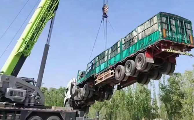东洲区道路脱困救援案例